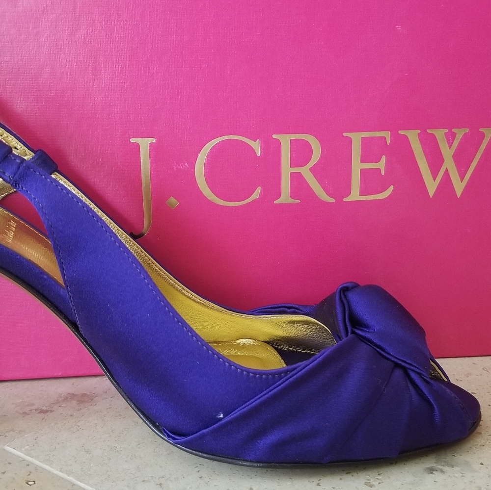 JCrew Martine Satin Heels